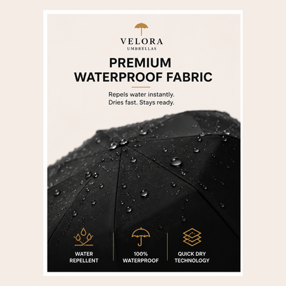 Velora umbrella premium waterproof fabric